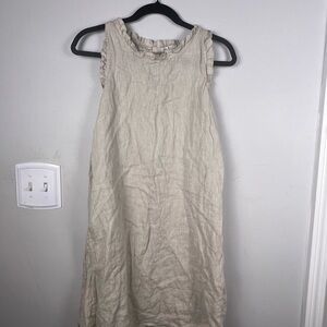 Blue Orchid | Dresses | Blue Orchid Natural Linen Sleeveless Shift Dress 0  Linen Made In Italy | Poshmark